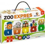 Puzzle ZOO Expres - Počítej Se Mnou 30 Dílků
