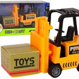 Oranžový frikční vysokozdvižný vozík