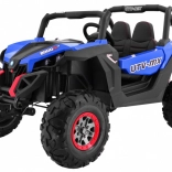 dětské elektrické buggy superstar 4x4 s dálkovým ovládáním, mp3 a led osvětlením – modré