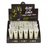 Barva na obličej a tělo svítící ve tmě