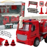 Hasičská sada s jeřábem a dopravními značkami