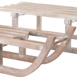 small foot dřevěná dekorace vánoční sáně