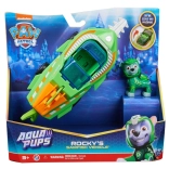 Paw Patrol Aqua Pups Rocky – podmořské vozidlo piloryba s figurkou