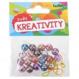 Barevné korálky na provázek