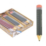 Dřevěné pravítko ve tvaru tužky 12 cm