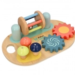 Dřevěná smyslová aktivní deska Adam Toys