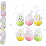 Dekorační plastová barevná vajíčka 6 cm