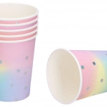 Papírové párty kelímky Pastel 250 ml, 6 ks