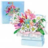 Konstrukční stavebnice Kytice květin s LED světly