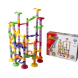 Dětská kuličková dráha 3+ s konstrukčními díly, 105 ks a 30 kuličkami
