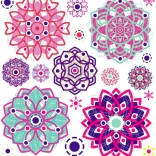 Naprasovacie dekorace Mandala malý kutník