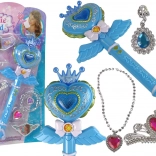 Interaktivní kouzelná hůlka s projektorem modrá příslušenství pro vílu