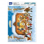 Okenní fólie vánoce Josef Lada