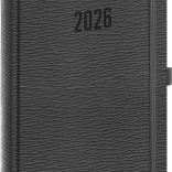 Denní diář Rivoli 2026 šedý 15 x 21 cm