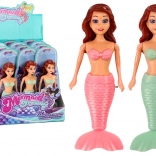 natahovací plovoucí mořská víla do vany – růžová nebo tyrkysová