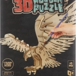 MOXY dřevěné 3D vybarvovací puzzle – orel