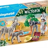 Playmobil Wiltopia safari výprava s fotografkou a zebrami