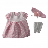 Růžové šaty pro panenky 40 - 43 cm