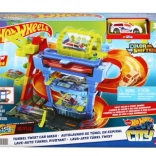 Hot Wheels City automyčka Color Shifters s otočným tunelem