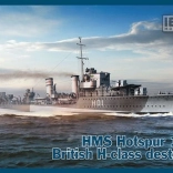 Plastikový model lodi HMS Hotspur (1941) – torpédoborec třídy H