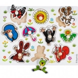 Dřevěné vkládací puzzle KRTEČEK velké