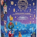 Gibsons adventní kalendář puzzle Sváteční oblíbenosti na 24 dní