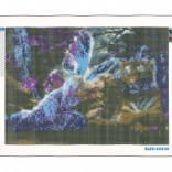 Diamantové malování NORIMPEX – motýlí víla 30 × 40 cm