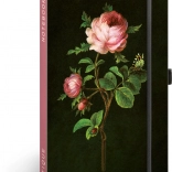 Notýsek NOTIQUE Růže Kateřiny Winterové, tečkovaný 13 × 21 cm