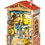 RoboTime mini domeček Dvorek snů – DIY stavebnice s LED