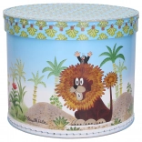 Kulatá krabice s motivem Krtečka a lva