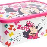 Plastový úložný box 13 l MINNIE s víkem