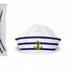 Námořnická čepice z látky, průměr 27 cm