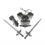 Rytířská sada se stříbrnými meči pro děti