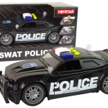 Policejní Auto 1:14 Světla Zvuky Černé