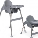 jídelní židlička pro děti 2v1 s tácem a pásy ecotoys