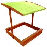 Dřevěná pískoviště se stříškou 120x120 cm