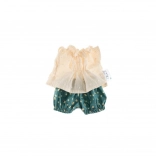 Sada oblečků pro panenku 38 cm – krémové puntíky