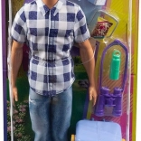 Barbie Ken kemping – panenka s doplňky