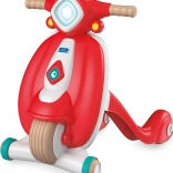 Chodítko a odrážedlo CLEMENTONI Baby Scooter Vespa – červené