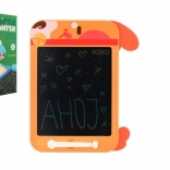 Kreslící tabulka pro děti – oranžový pejsek 19,5 × 29 cm