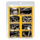 Sada kovových hlavolamů 8 ks