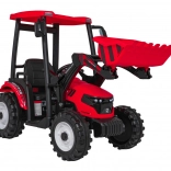 Elektrické dětské vozítko traktor s předním nakladačem a vozíkem 24V