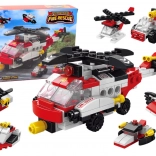 Stavebnice helikoptéra 6v1 – kreativní DIY sada, 117 dílků