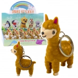 Přívěsek na klíče lama s LED svítilnou a zvukem