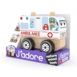 Skládací dřevěné auto – ambulance