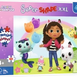 Puzzle XXL S veselými přáteli Gabi - Gabiiny Kočičí domeček