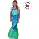Šaty na karneval Mořská Panna pro děti 110-120 cm