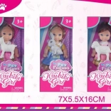 Panenka s mazlíčkem 11,5 cm